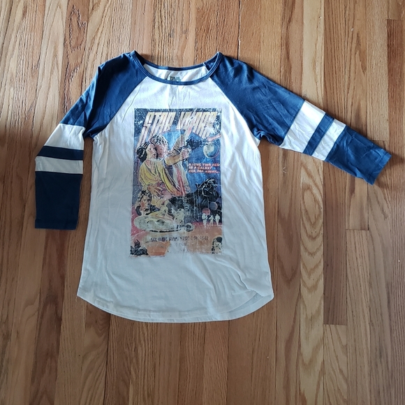 Star Wars Tops - Star Wars 3/4 Sleeve Shirt Size Large